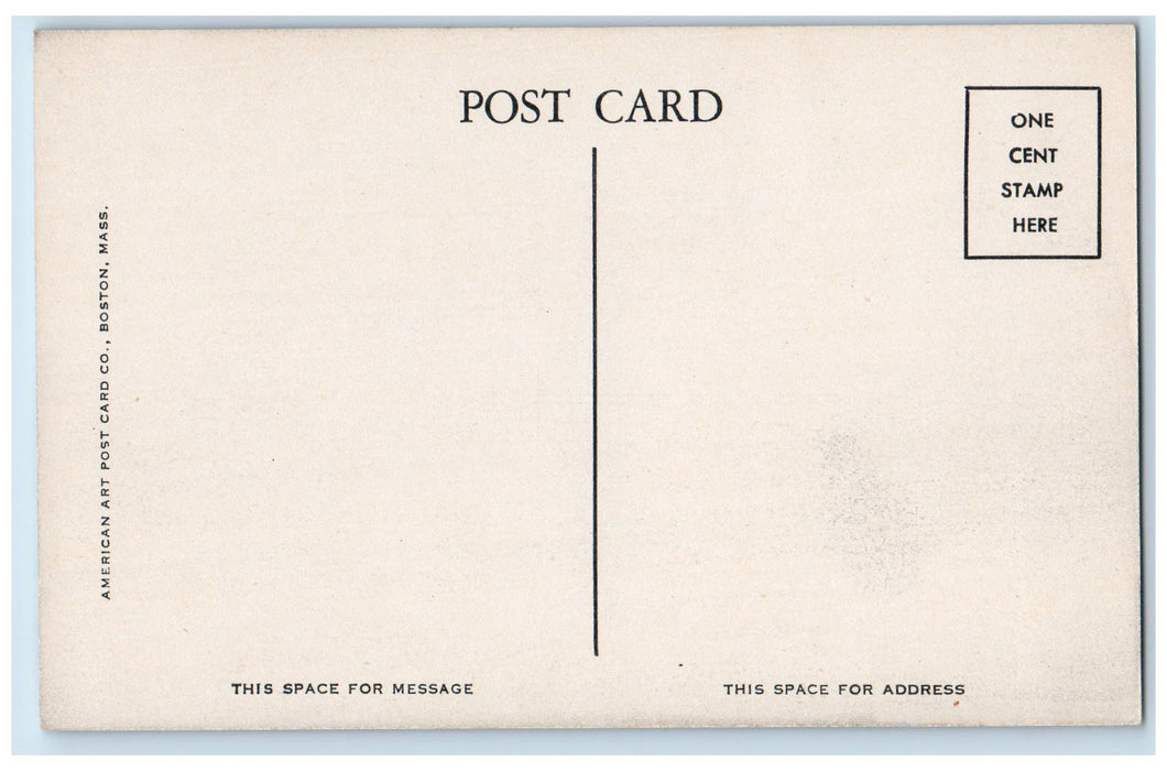 c1910's Post Office American Flag Westbrook Maine ME Unposted Vintage Postcard