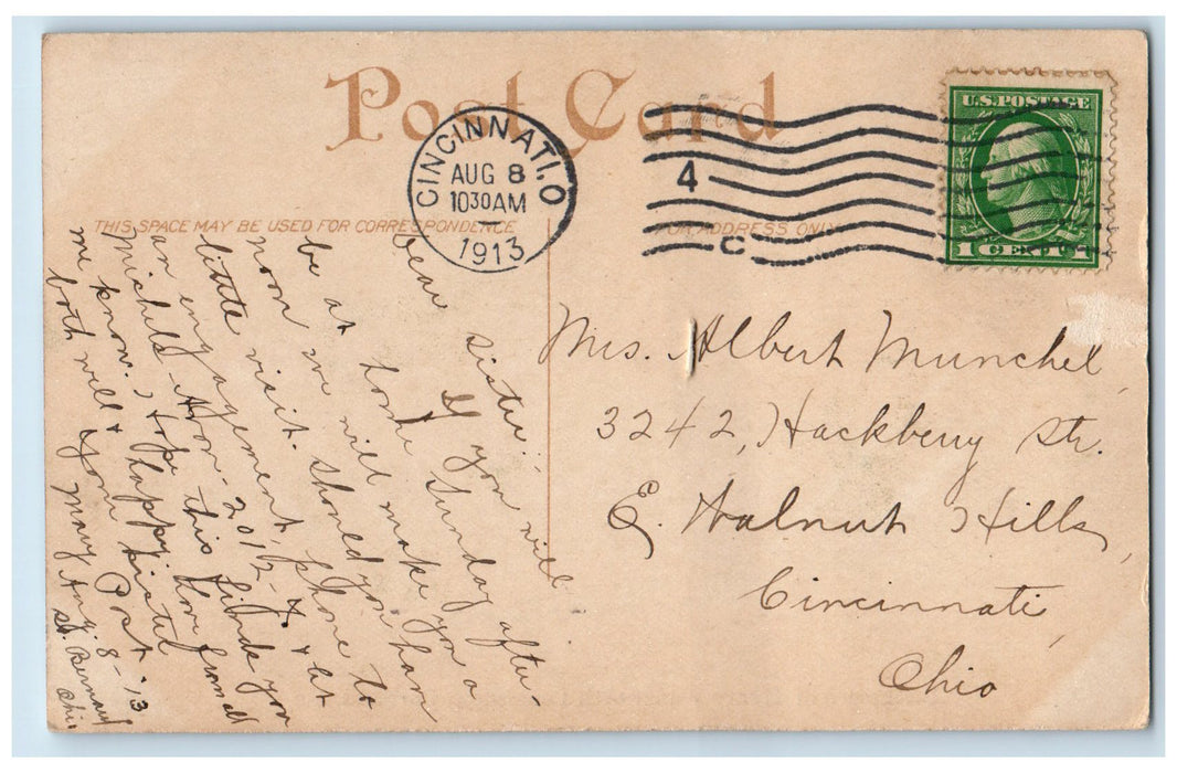1913 Birthplace Of Henry Wadsworth Longfellow Portland Maine ME Posted Postcard