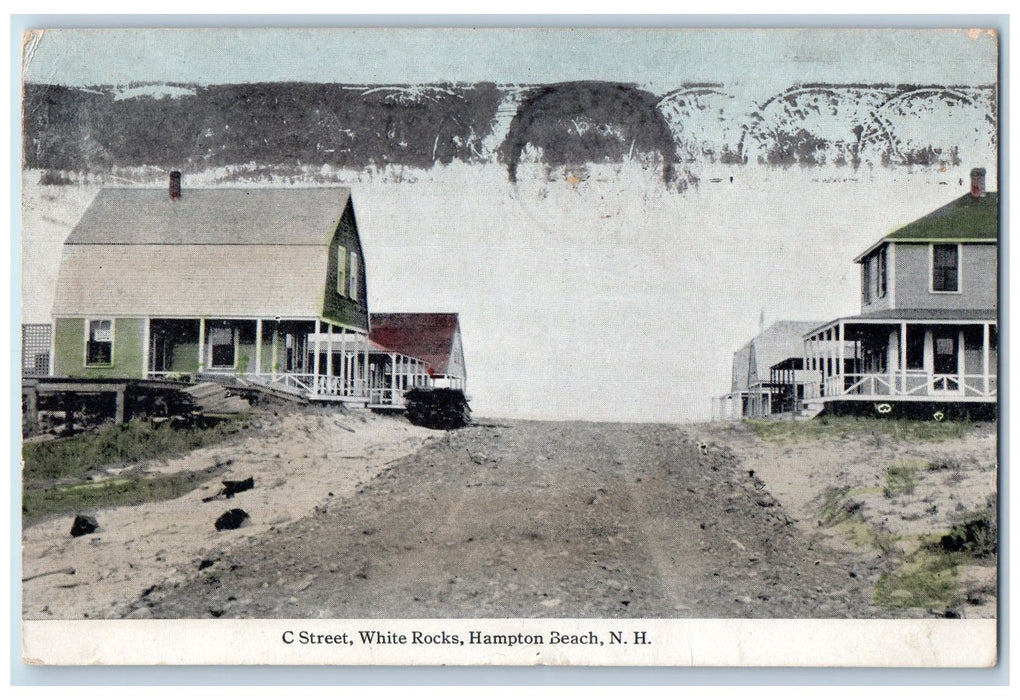 1913 C Street White Rocks Scene Hampton New Hampshire NH Posted Vintage Postcard