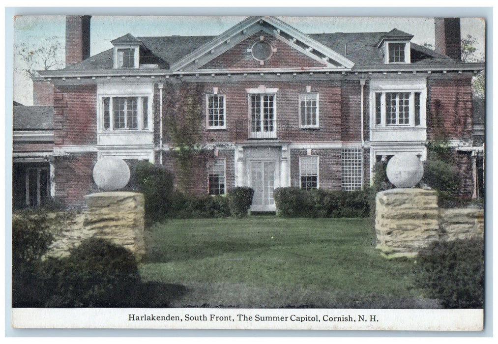 c1910's Harlakenden South Front The Summer Capitol New Hampshire NH Postcard