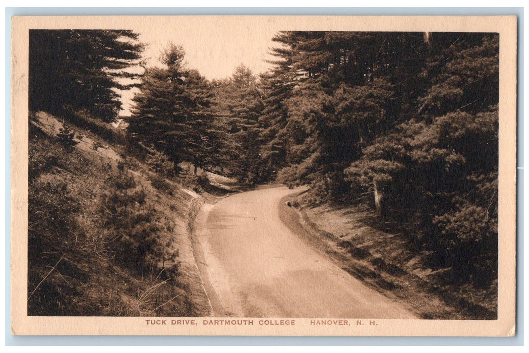 c1920s Tuck Drive Dartmouth College Hanover New Hampshire NH Unposted Postcard