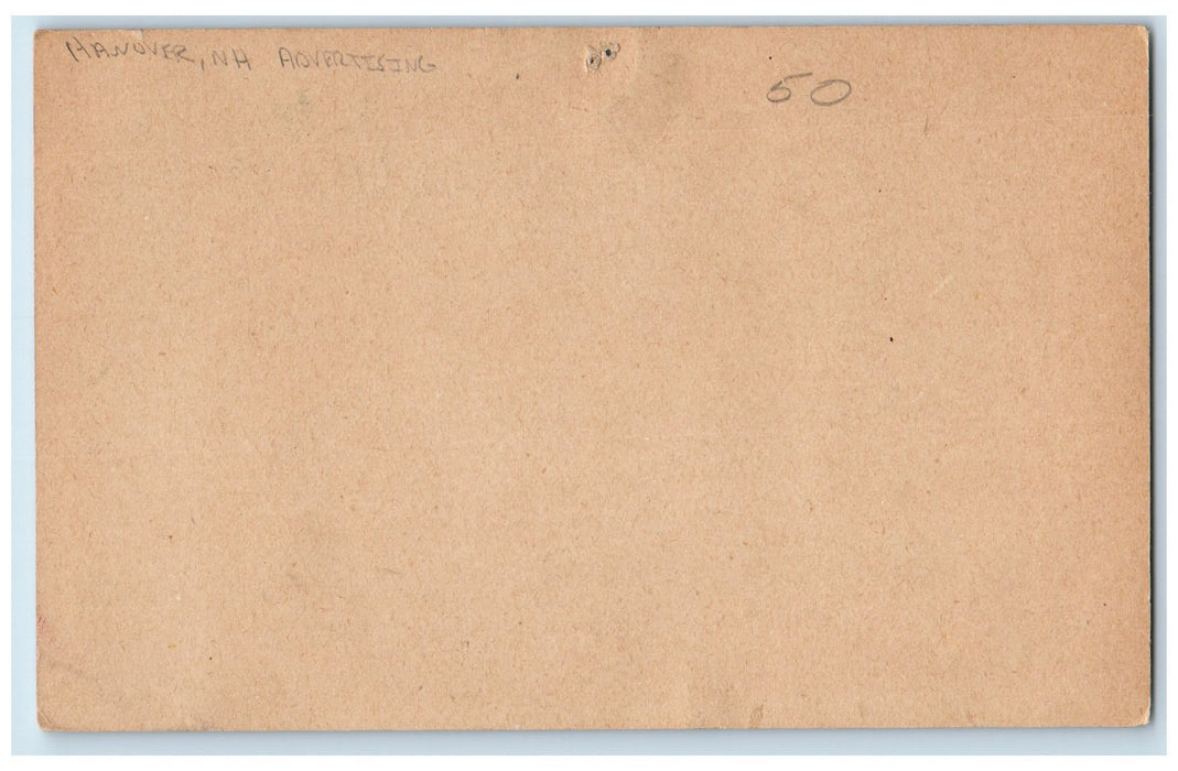 Advertising Hanover New Hampshire NH Unposted Running Man Postcard