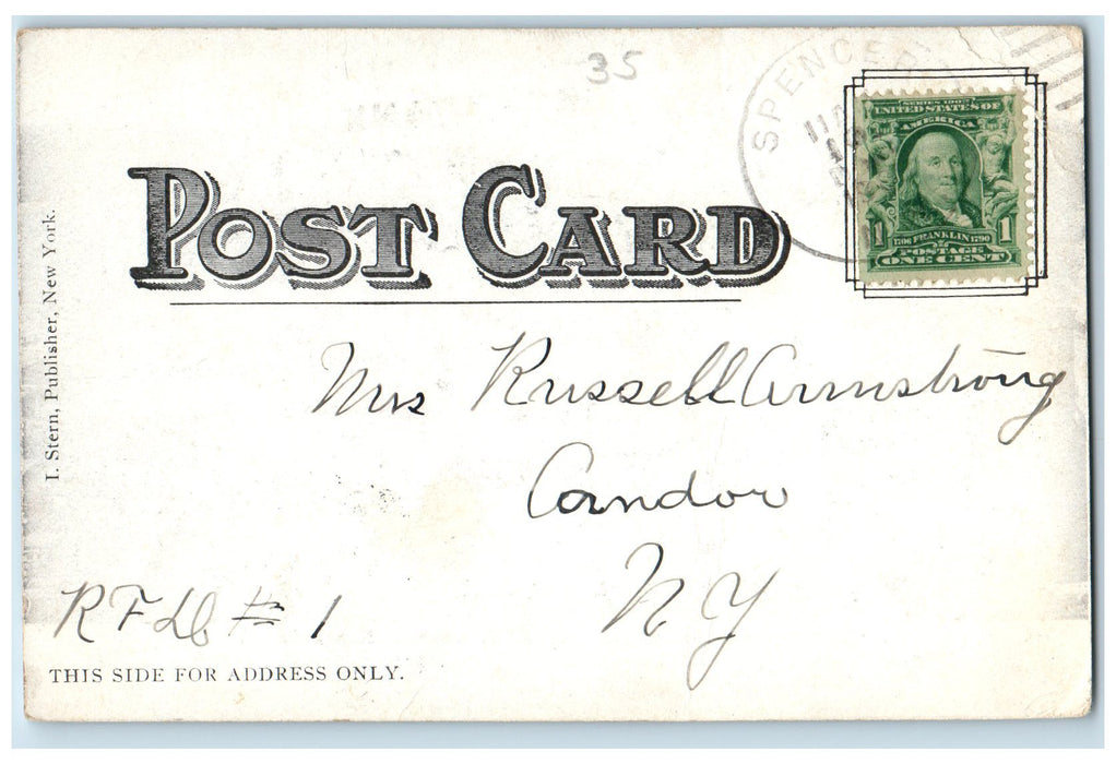 c1905's American Line Docks Cargo Passenger Ship Fulton New York NY Postcard