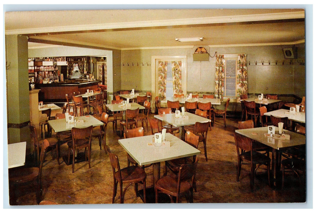 Schnitzelbank Restaurant Fine German & American Food Binghamton NY Postcard