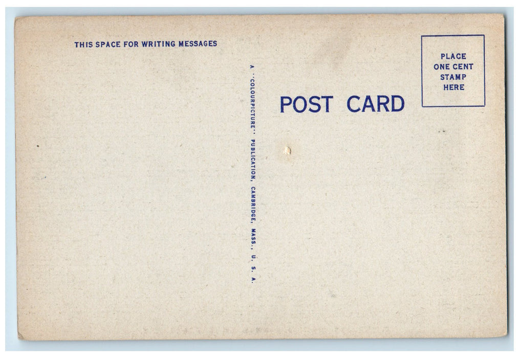 c1920's Greetings From Riverhead Moonlight Ocean Waves LI Long Island Postcard