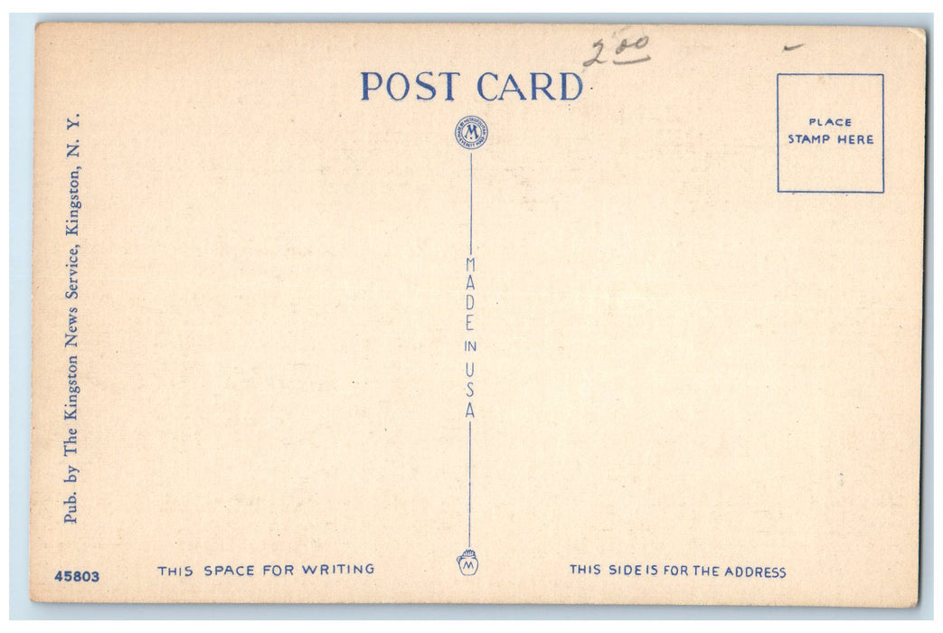 Greetings From Bearsville New York NY, Boat Canoeing Lake Nature View Postcard
