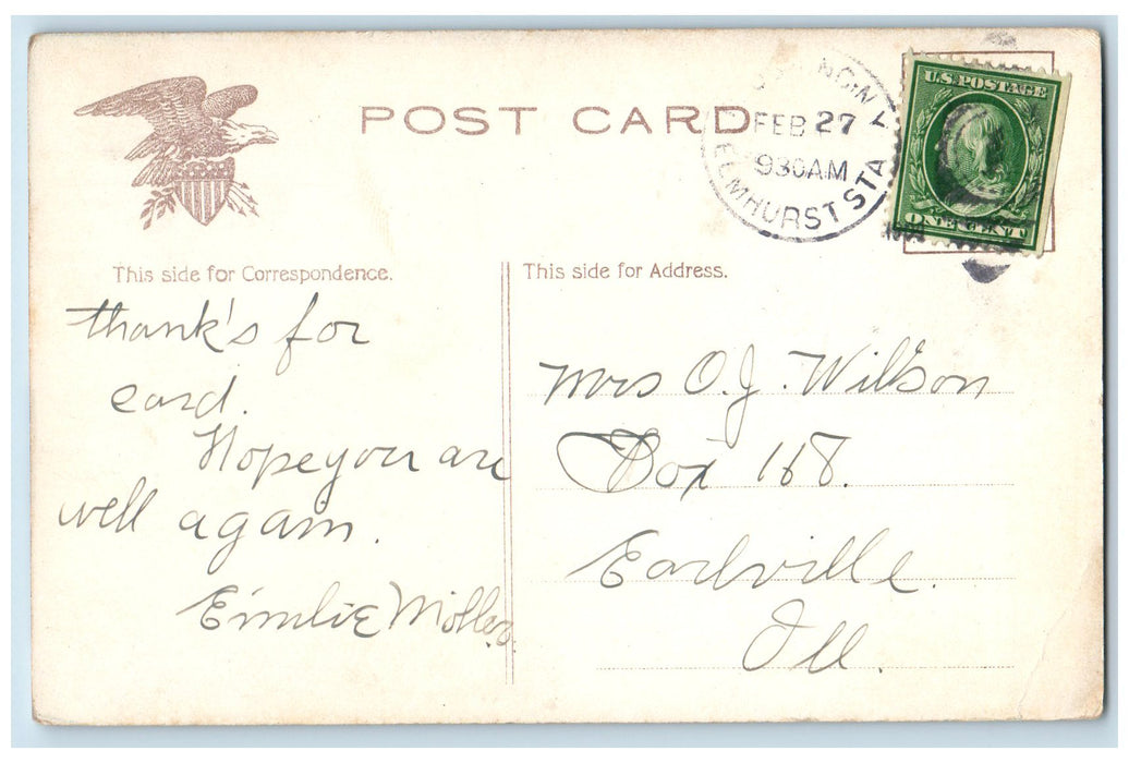 1909 The Dock Horse Carriage Bicycle Ship Sag Harbor Long Island NY Postcard