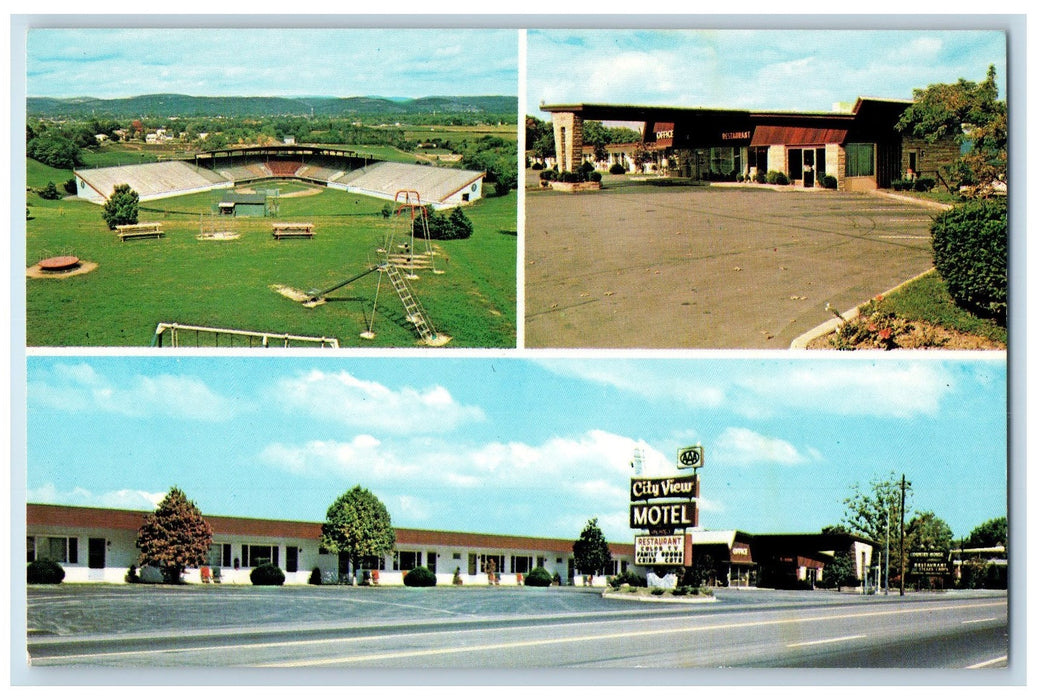 c1960's City View Hotel Roadside Williamsport Pennsylvania Unposted Postcard