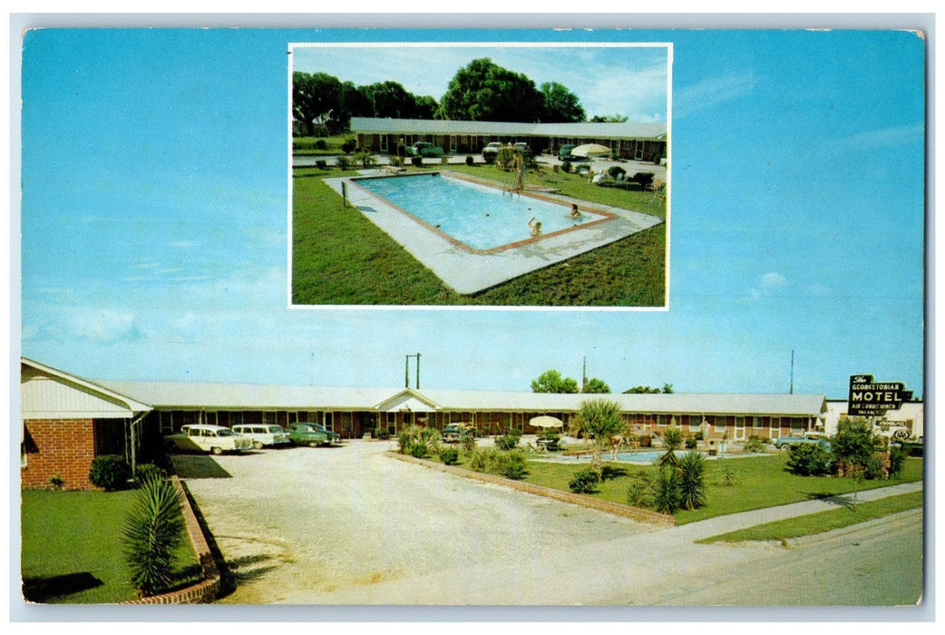 c1960's The Georgetonian Motel Georgetown South Carolina SC Unposted Postcard