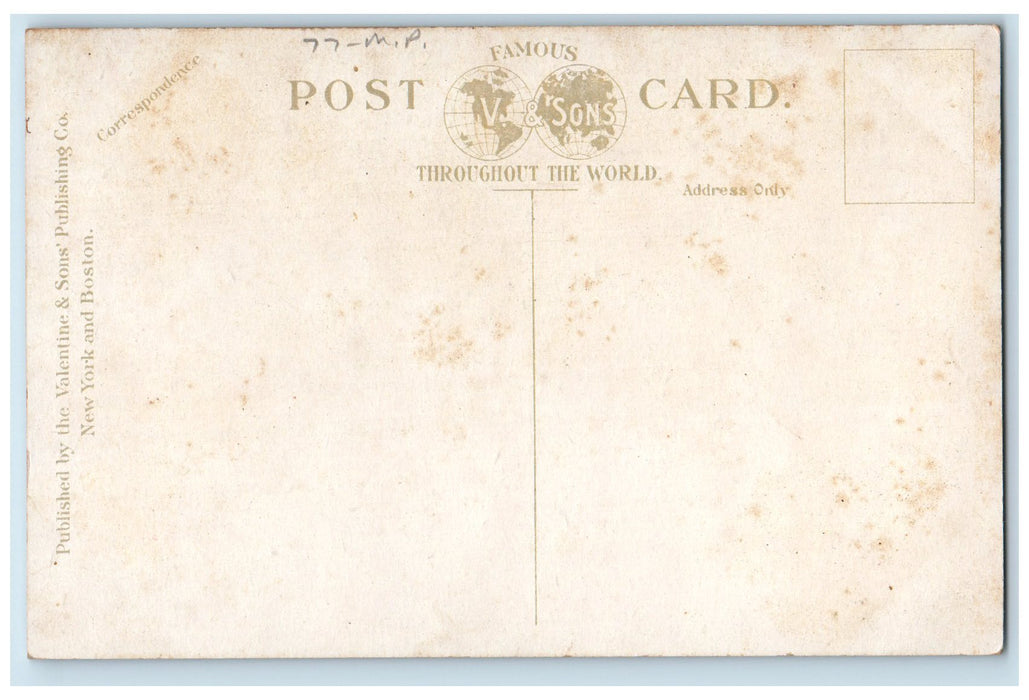 c1910 Fulton Street Bank Jamaica Long Island NY New York Unposted Postcard