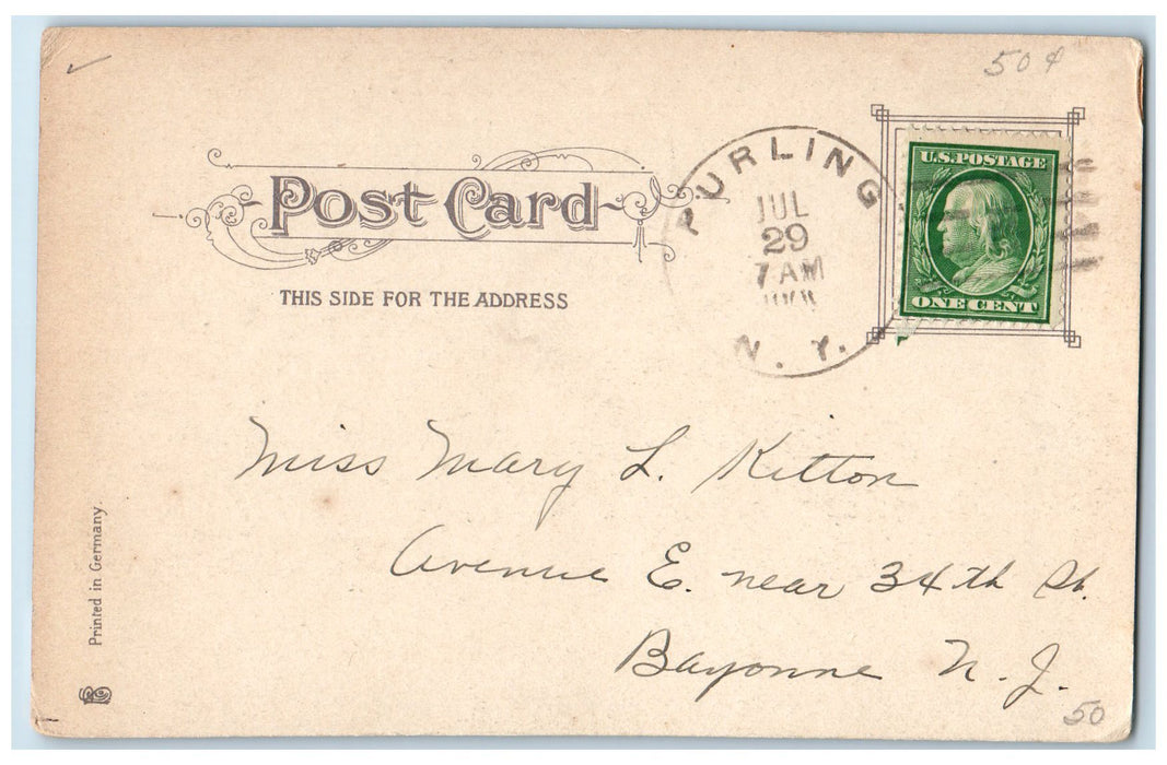 c1905 View Of Country Farm Cairo Catskill Mountain New York NY Antique Postcard