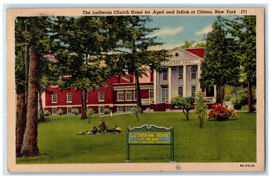 1955 The Lutheran Church Home For Aged & Infirm At Clinton New York NY Postcard