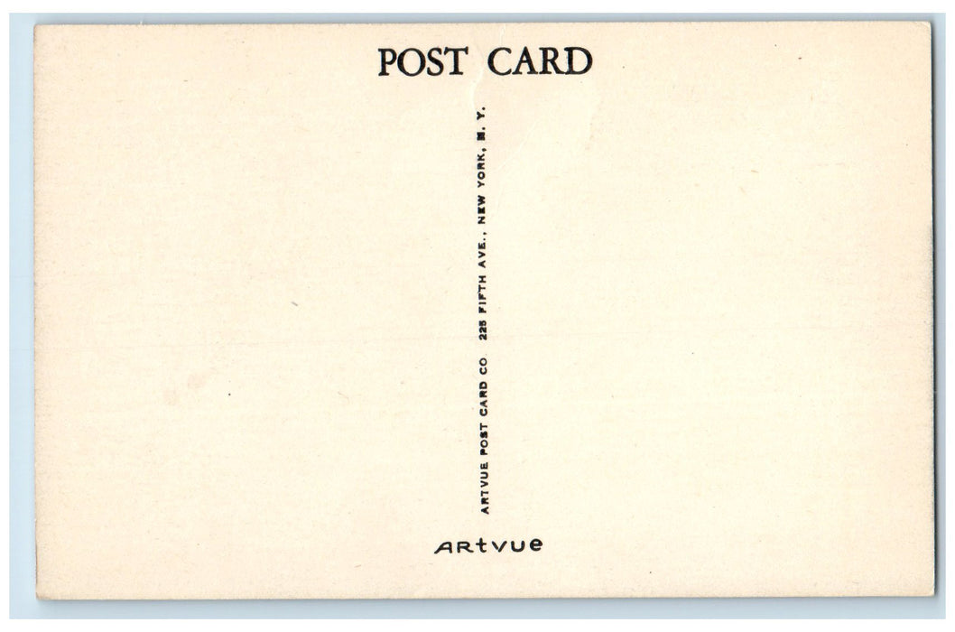 c1910's Unitarian Church Building Dirt Road Trees New Bedford M.A. Postcard