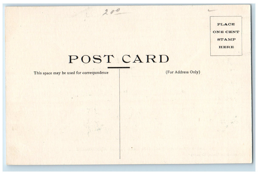 c1920's Sailing Race Whiteface Inn Lake Placid New York Unposted Boats Postcard