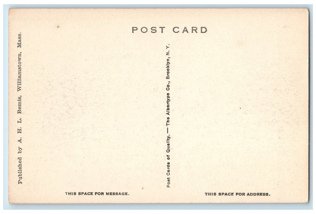 c1920 The Dome From Chapel Tower View Houses Mountain Williamstown M.A. Postcard