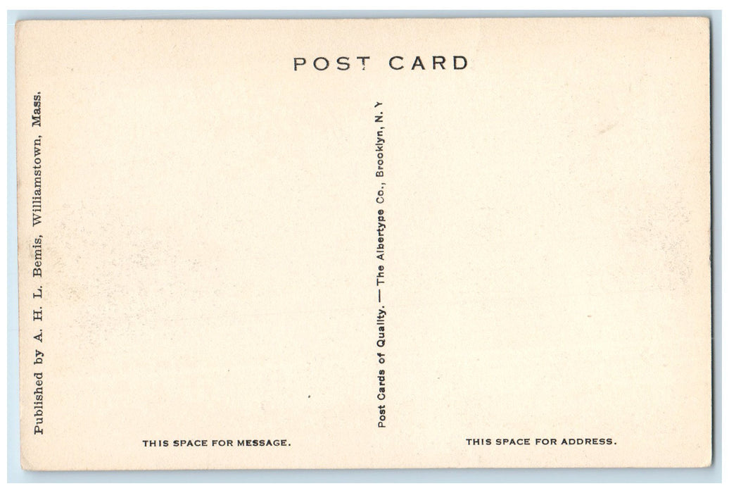 c1920 Northwest From Chapel Tower View Building Trees Williamstown M.A. Postcard
