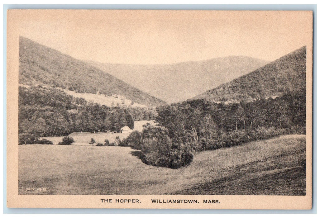 c1920 The Hopper Valley Hills Forest Williamstown Massachusetts M.A. Postcard
