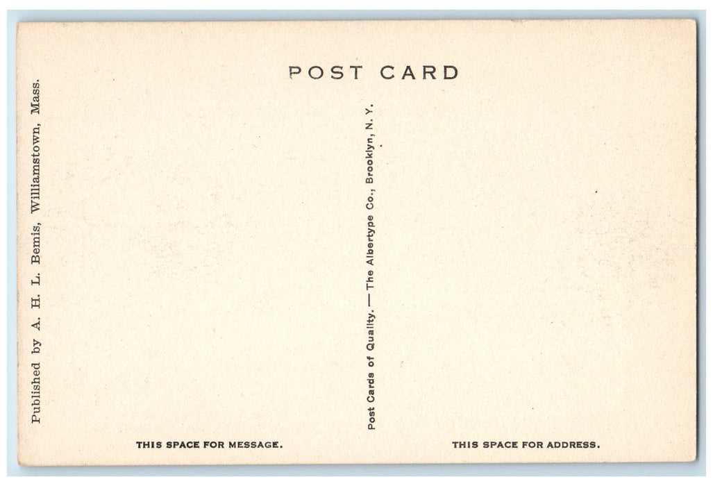 c1920 The Hopper Valley Hills Forest Williamstown Massachusetts M.A. Postcard