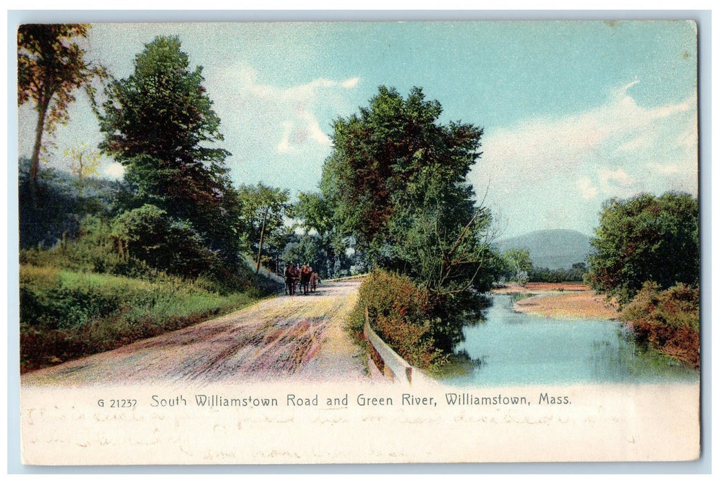 1911 South Williamstown Road Green River Horse Carriage Williamstown MA Postcard