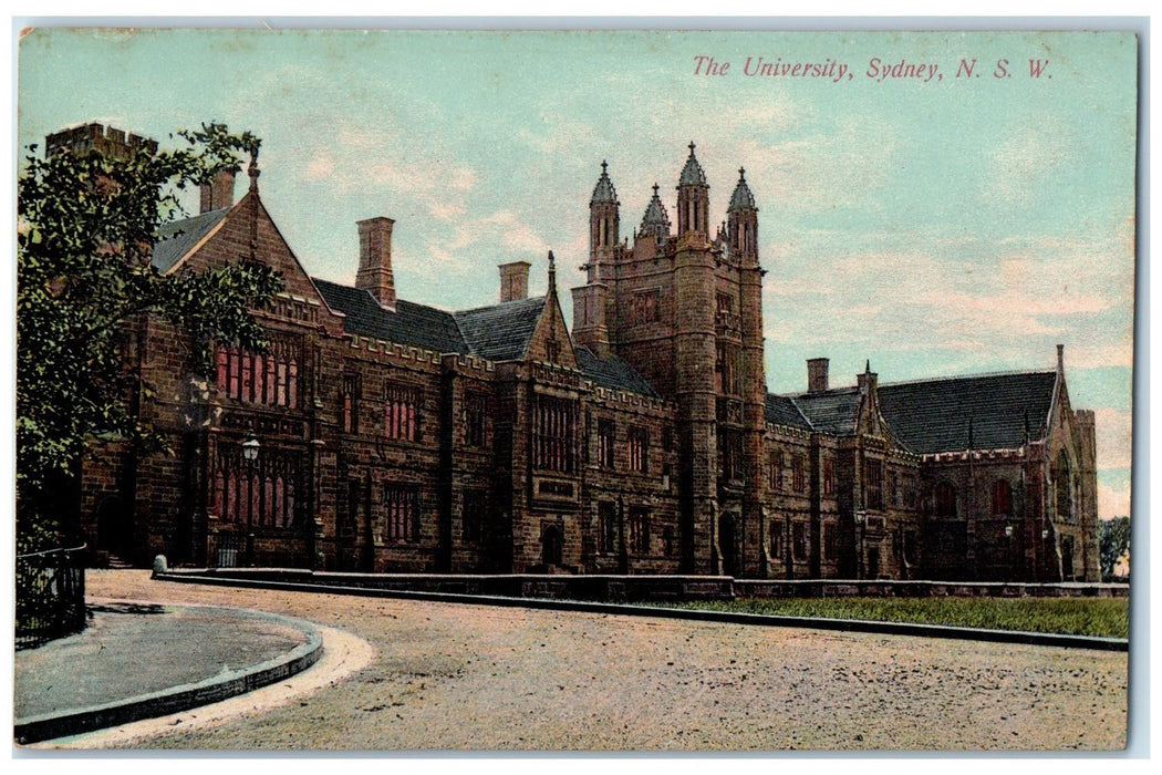 c1910's The University Sydney New South Wales N.S.W Australia Antique Postcard