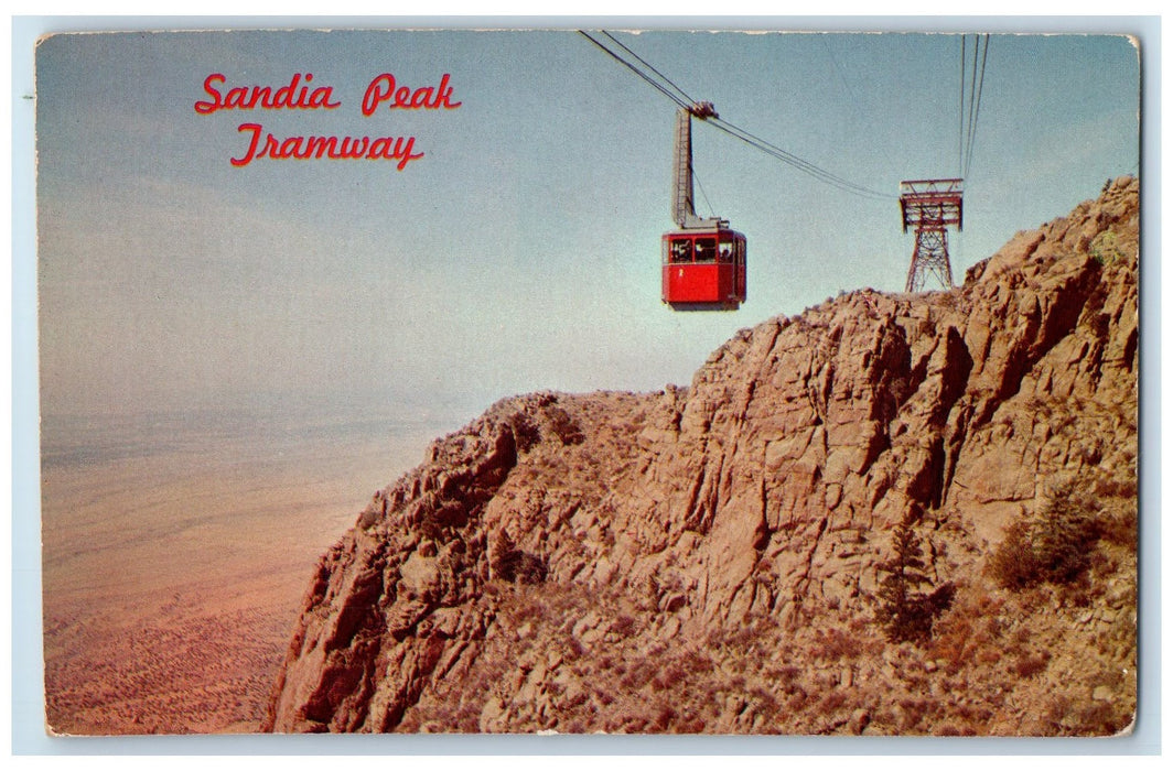 Sandia Peak Aerial Tramway Albuquerque New Mexico NM, Mountain Rocks Postcard