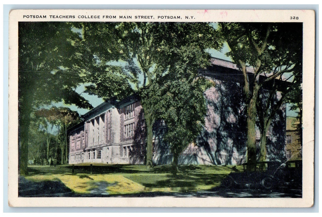 c1920's Potsdam Teachers College From Main Street New York NY Unposted Postcard