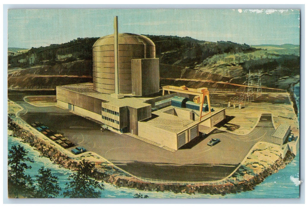 1985 Atomic Power Station Peach Bottom Township York County PA Postcard