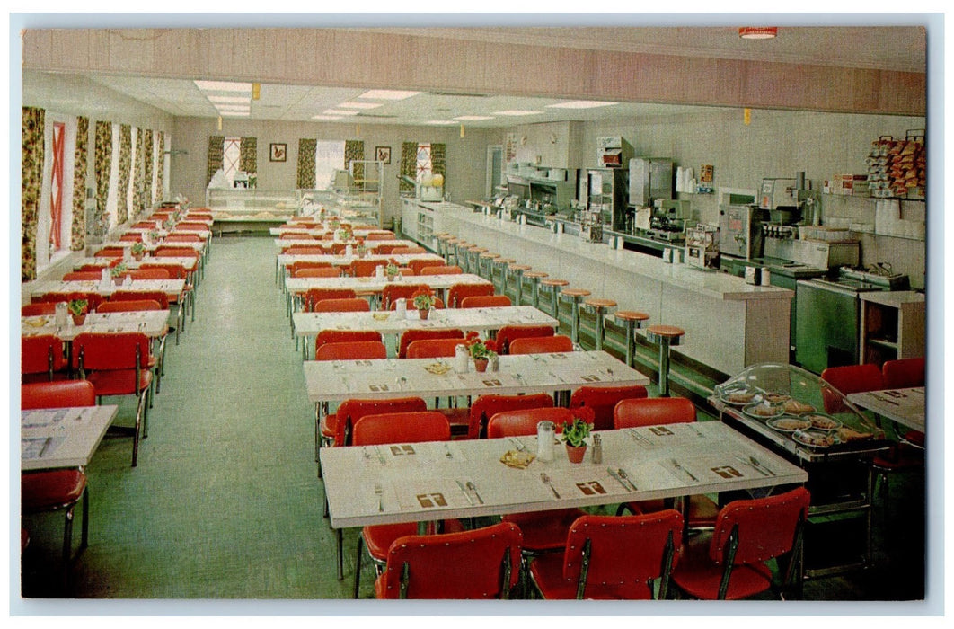 c1950's Glenn's Diner Restaurant Historic Gettysburg West Gettysburg PA Postcard