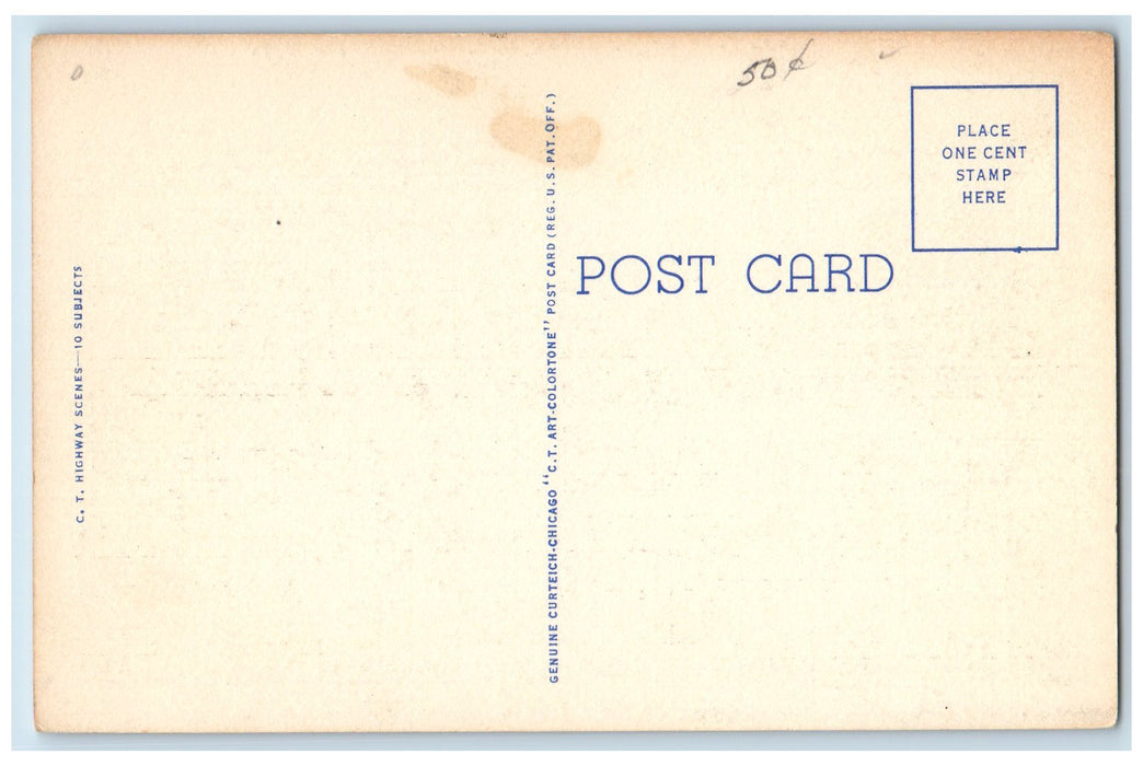 c1940's Greetings From North Creek Adirondack New York NY Unposted Postcard