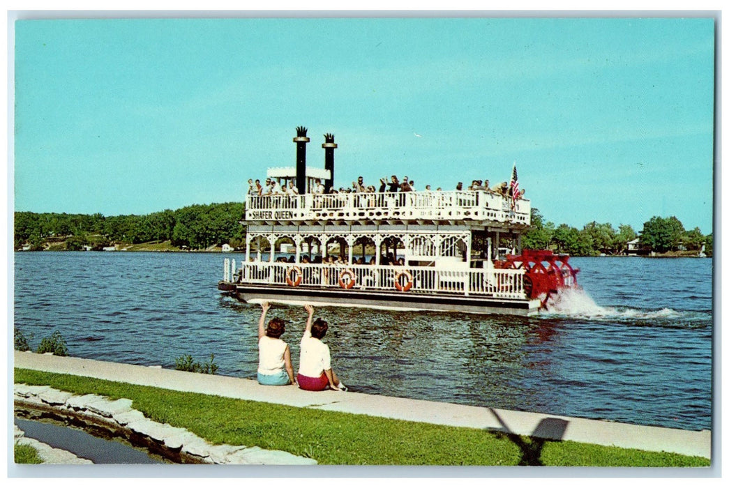 c1960's Indiana Beach Rivera Of The Midwest IN Unposted Shafer Queen Postcard