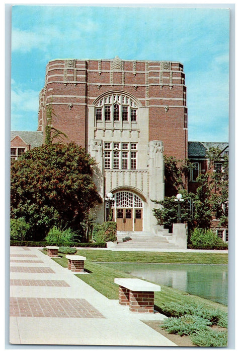 c1960's Main Entrance Purdue University Memorial Union Building Indiana Postcard