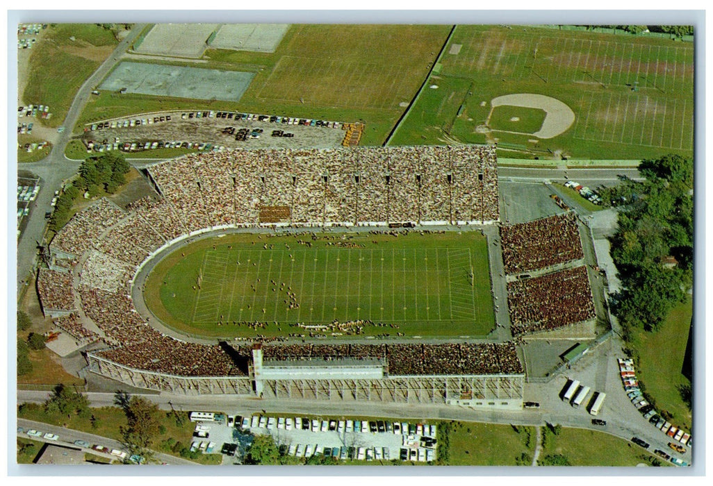 c1960s Purdue University Aerial View Ross-Ade Stadium Lafayette Indiana Postcard