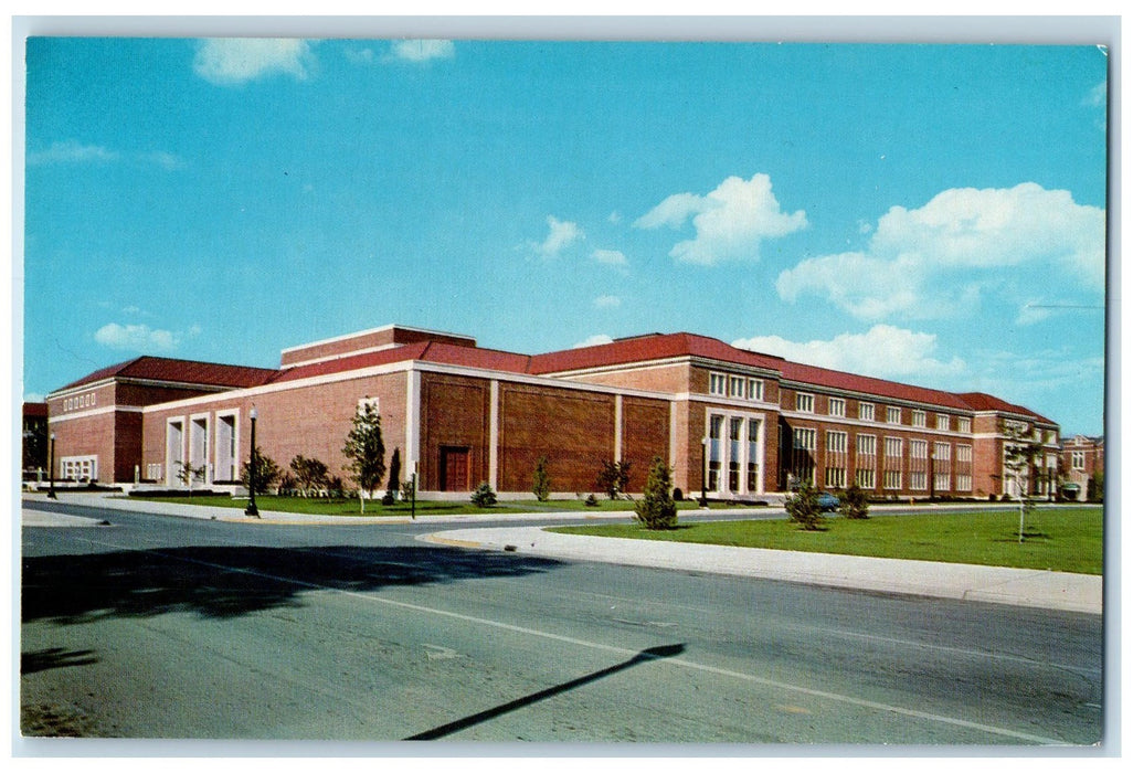 c1960's Purdue University Memorial Center Lafayette Indiana IN Unposted Postcard