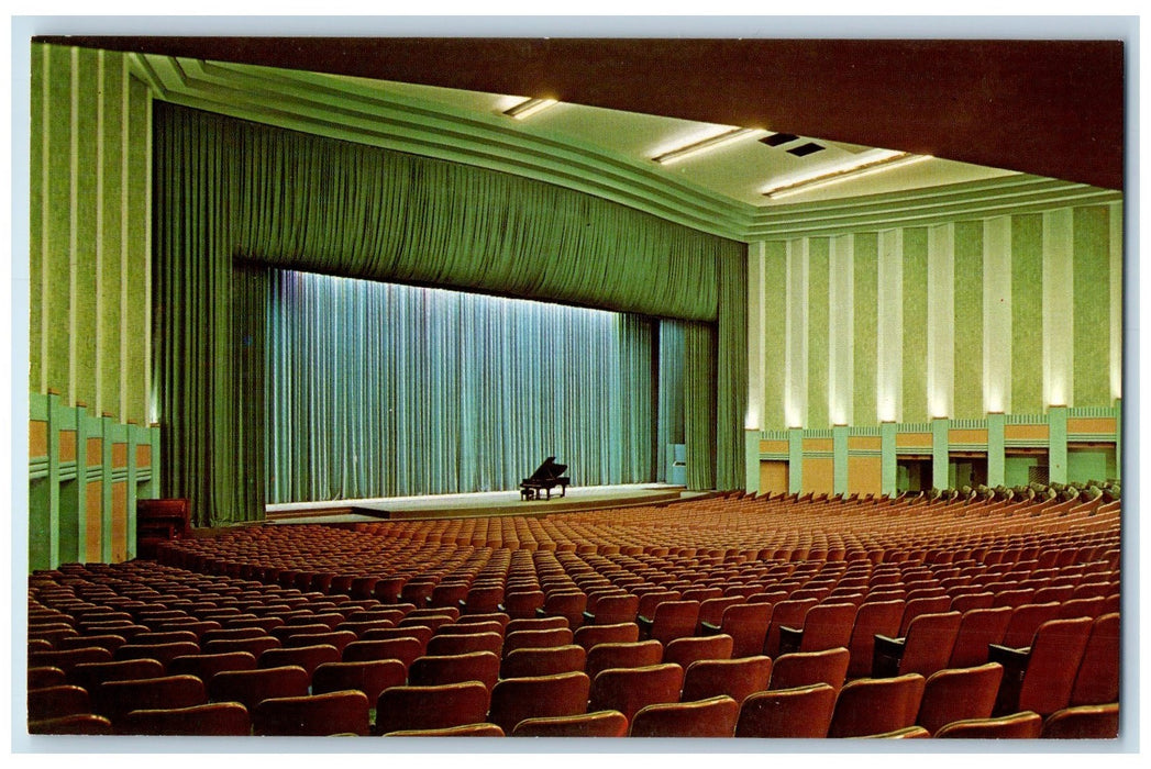 c1960's Purdue University The Edward C. Elliot Hall Lafayette IN Piano Postcard