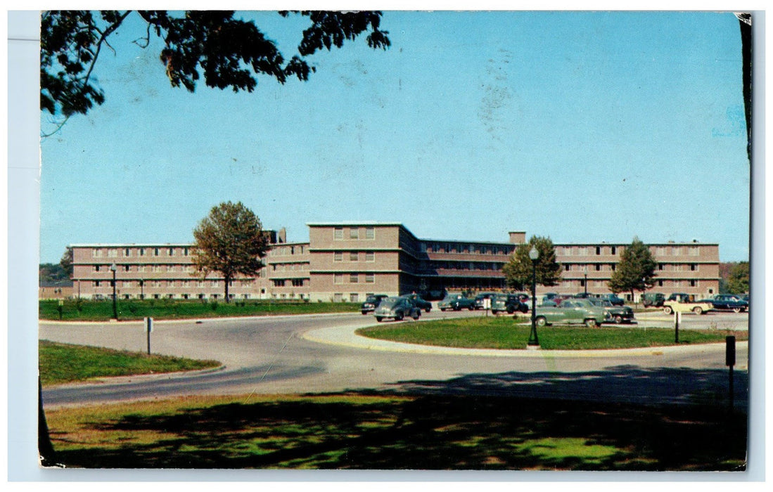 1954 Purdue University Residence Hall X Exterior Lafayette Indiana IN Postcard