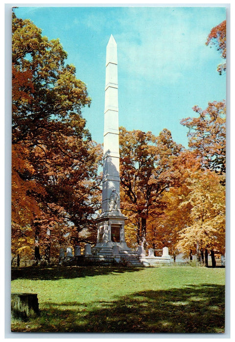 c1960's Tippicanoe Battle Ground Monument Lafayette Indiana IN Unposted Postcard