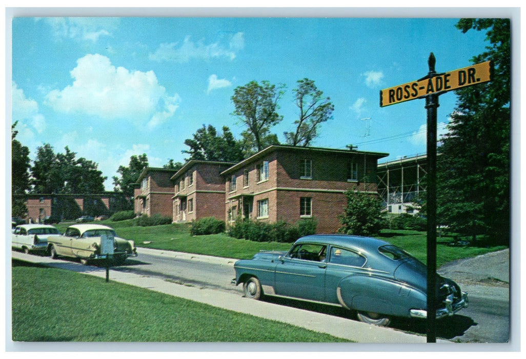 c1960's Ross-Ade Apartments For Graduate Students Lafayette Indiana IN Postcard