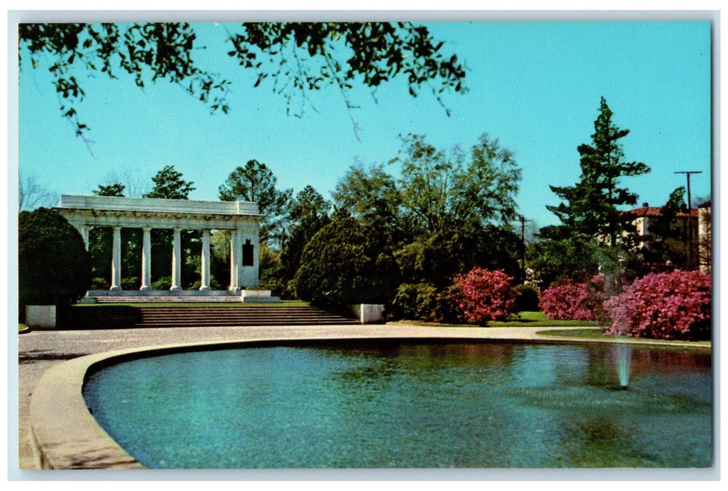 c1960's Soldiers And Sailors Memorial Mobile Alabama AL Unposted Pool Postcard