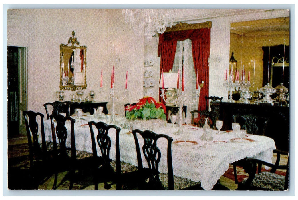 c1960s Banquet Room Bellingrath Home Gardens Mobile Alabama AL Unposted Postcard