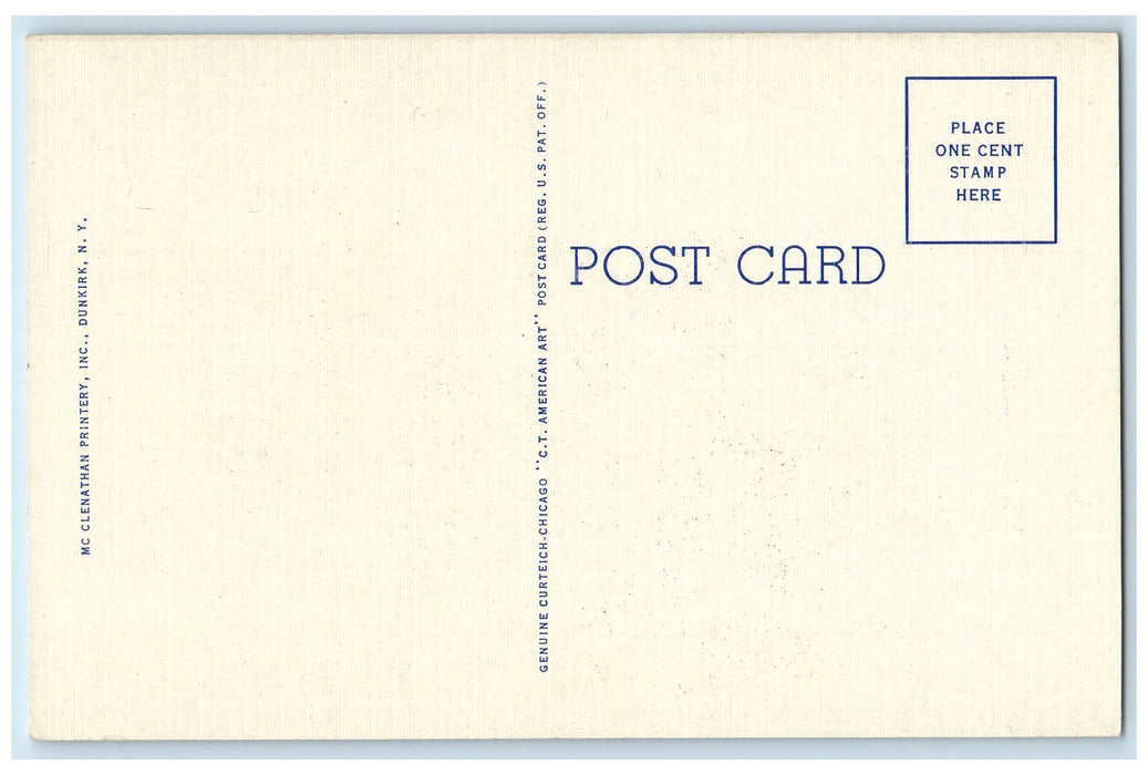 c1940's Point Gratiot Sea Cliff House Over Looking Dunkirk New York NY Postcard