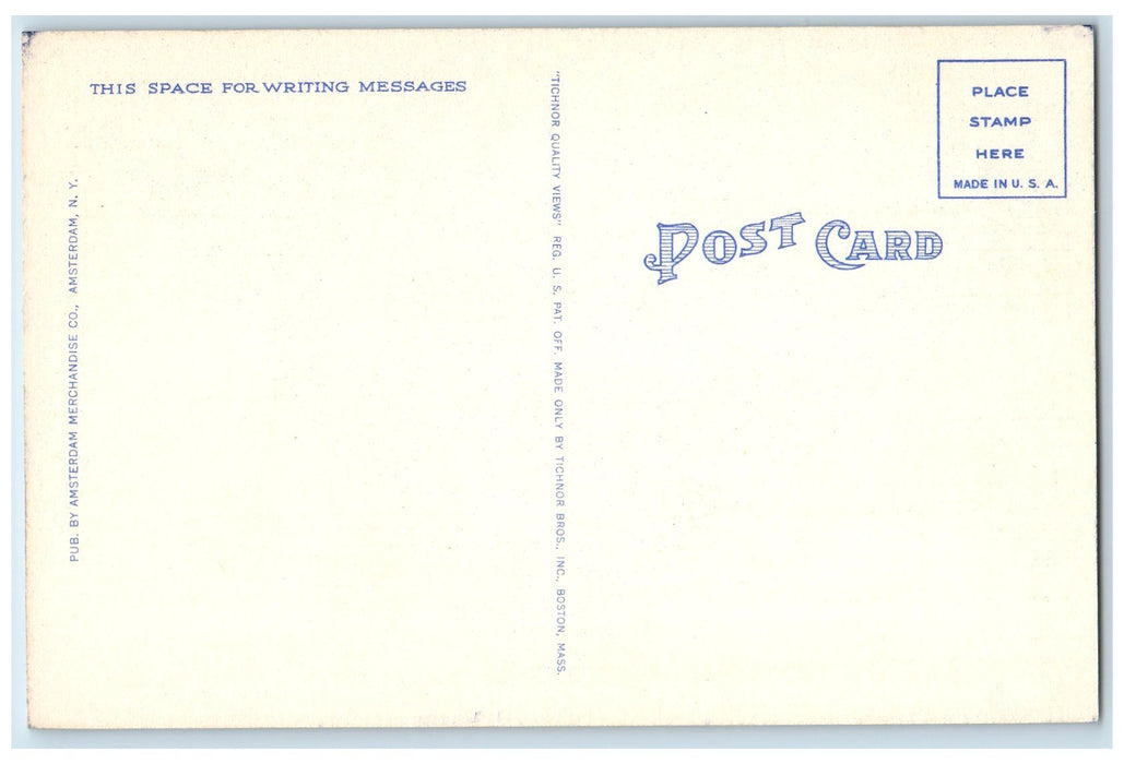 c1940 State Street Rail Train Establishment Classic Cars Schenectady NY Postcard