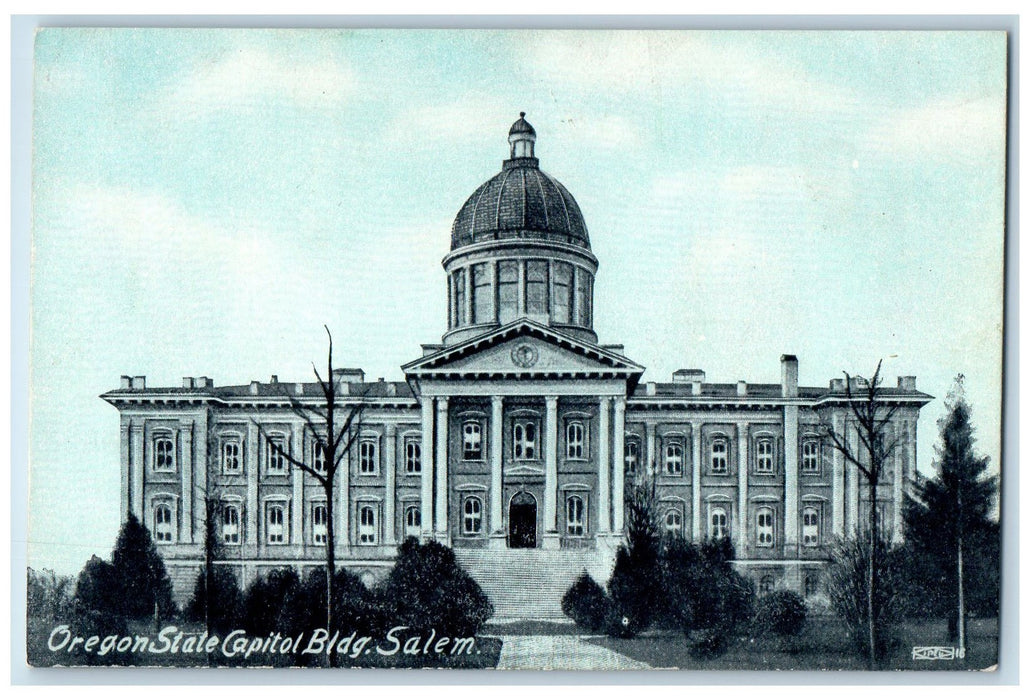 c1910's Oregon State Capitol Exterior Scene Salem OR Unposted Vintage Postcard
