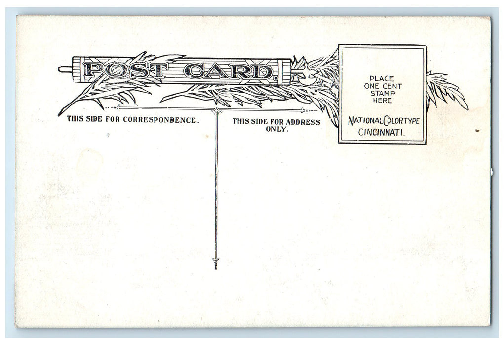 c1910's Mississippi State Capitol Exterior Jackson MS Unposted Vintage Postcard