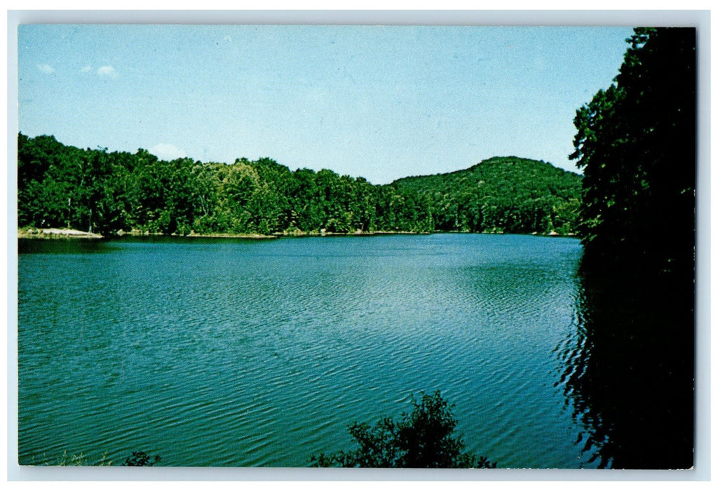 c1960s  Lake Ogle Scene Brown County State Park Indiana IN Conservation Postcard