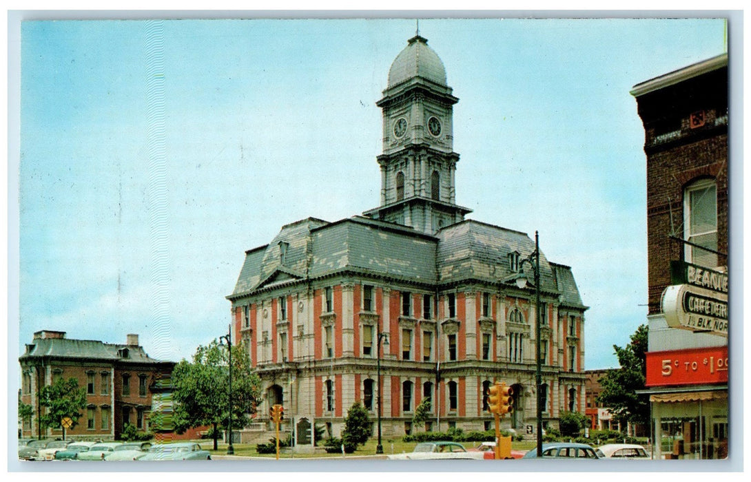 c1960's Court House Exterior Scene Noblesville  Indiana IN Unposted Postcard