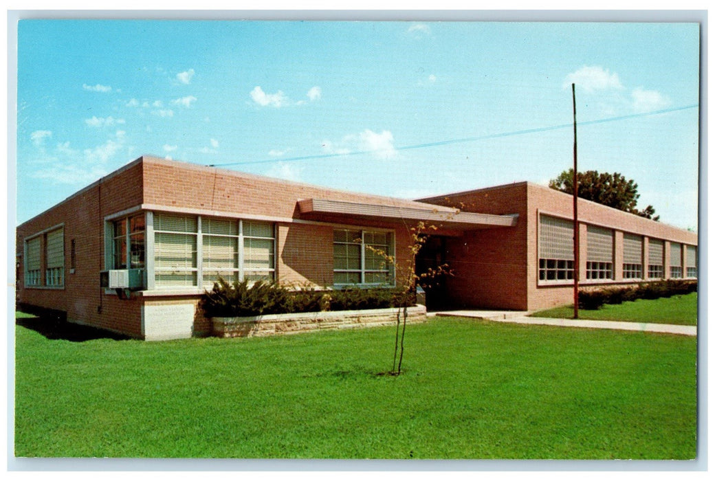 c1960's Junior High School Exterior North Vernon Indiana IN Unposted Postcard
