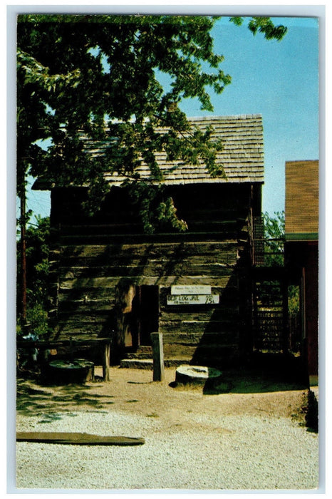 c1960's Old Log Jail Brown County Scenery Nashville Indiana IN Unposted Postcard