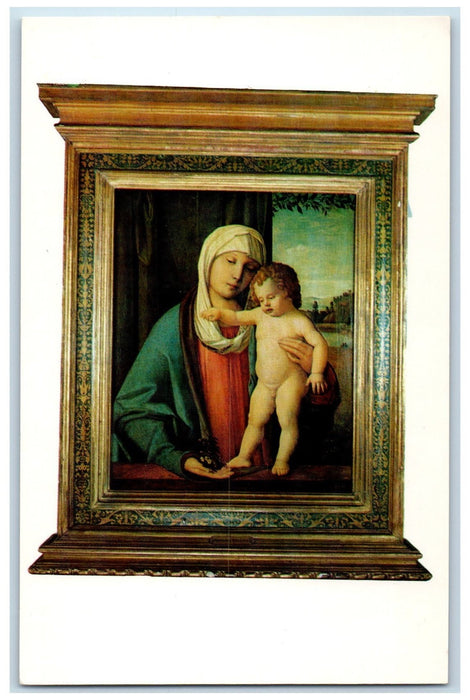 c1960's Ball State Teachers College Art Gallery Madonna And Child Postcard