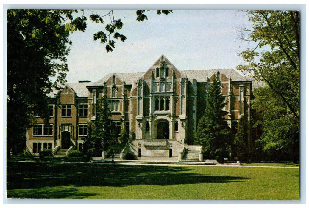 c1960's Fine Arts Scene Buildings Ball State College Muncie Indiana IN Postcard