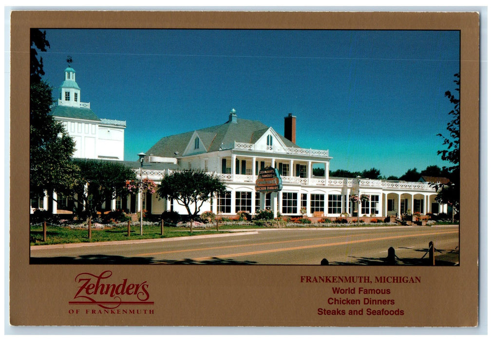 c1960 Zehnder's Frankenmuth Chicken Dinner Restaurant Frankenmuth MI Postcard